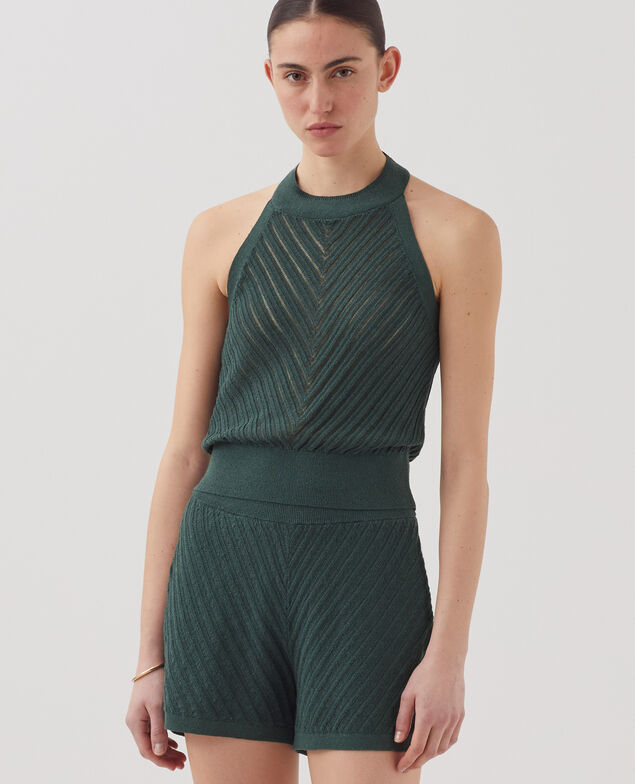 Short de punto con textura J590 spruce green