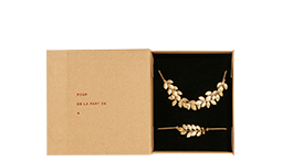 Coffret de Noel avec collier, bracelet et broche