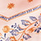 Fular de seda con forma de rombo Seashell pink Nandana