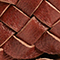 Cinturón fino trenzado de cuero 8884 34 brown 2wbe124