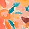 Falda fluida estampada 0230 fauve orange 3ssk285v02