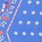 Fular de seda con forma de rombo Royal blue Nandana