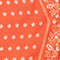Fular de seda con forma de rombo Spicy orange Nandana