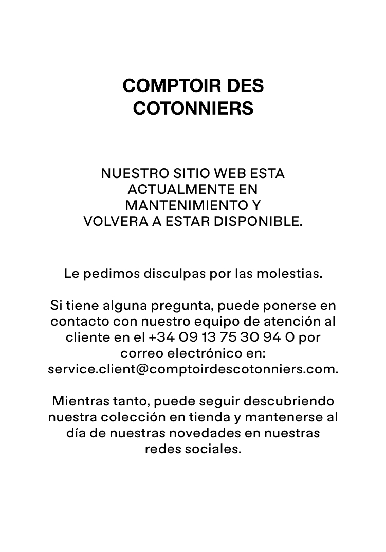 Comptoir des Cotonniers estará de vuelta pronto